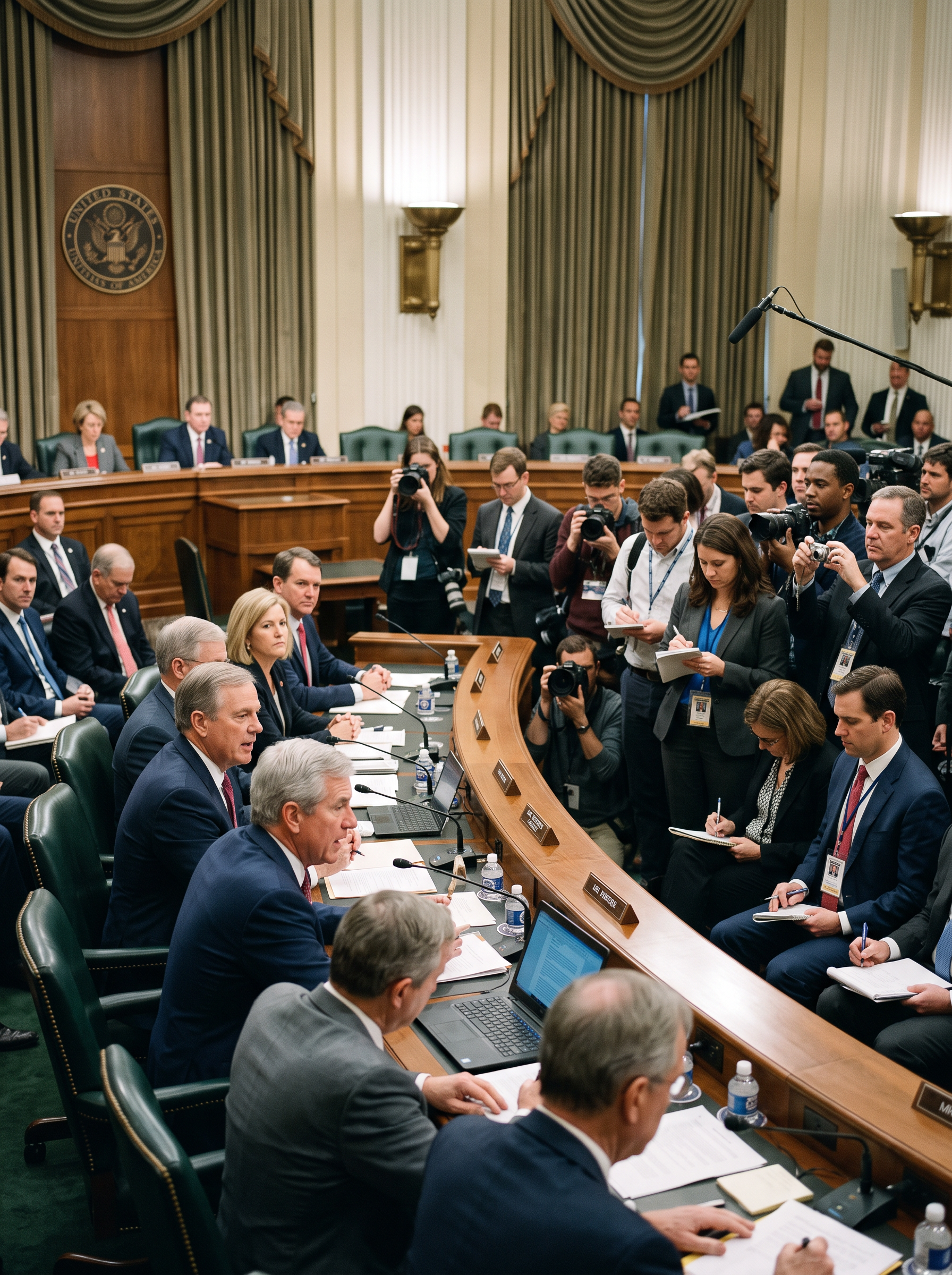 Hearing room / Hill meeting imagery